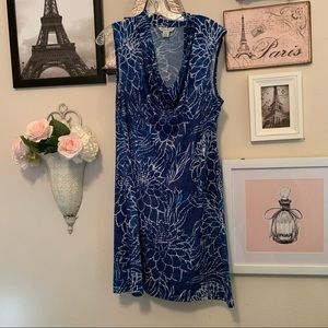 Tommy Bahama blue and white dress.